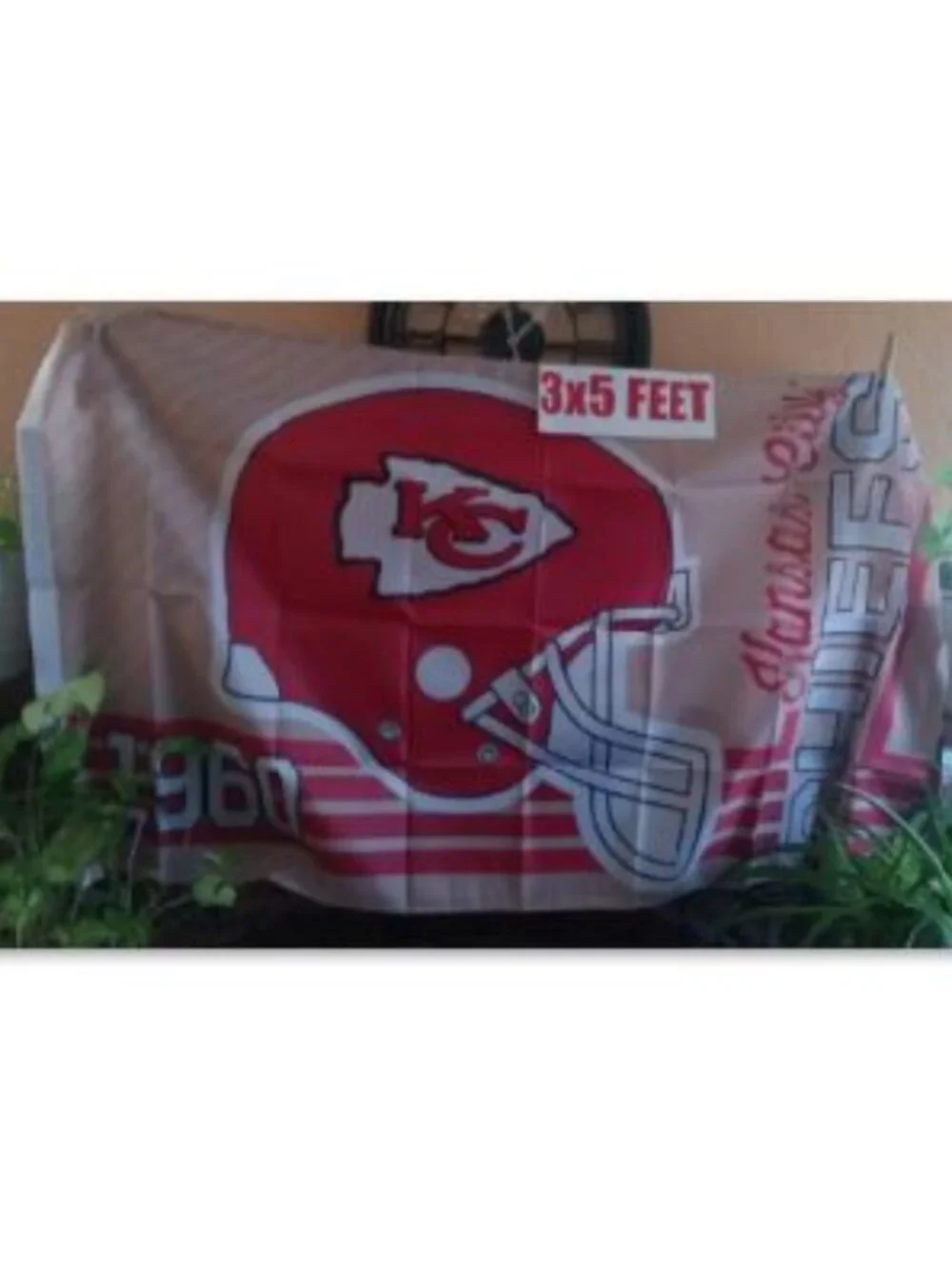 Kansas City Chiefs Retro 1960 Style NFL 3X5 Feet Flag Banner Pole or Wall